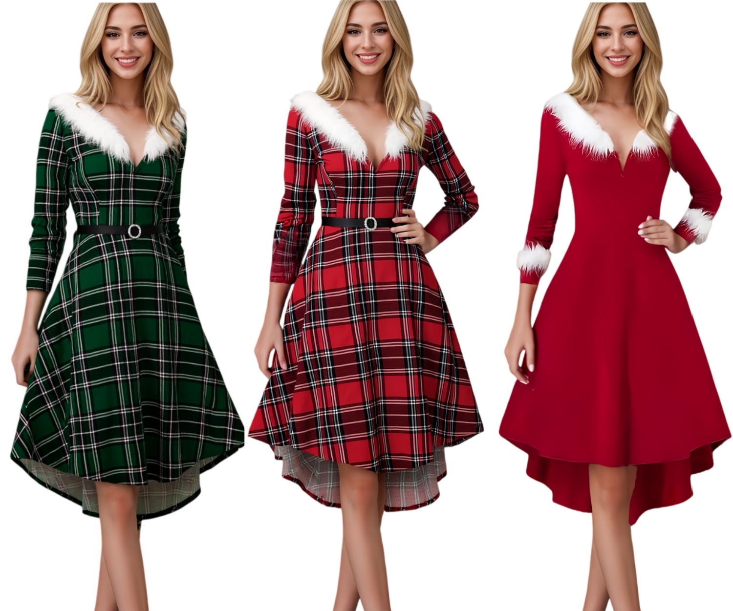 Womens Christmas Party Dress Sexy Bodycon Elegant Party Long Sleeves Dress